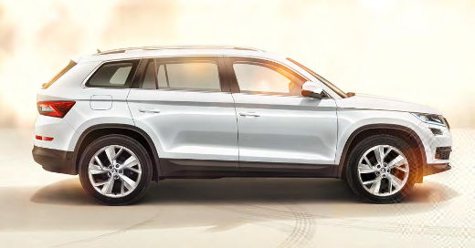 Škoda Kodiaq - pohľad zboku